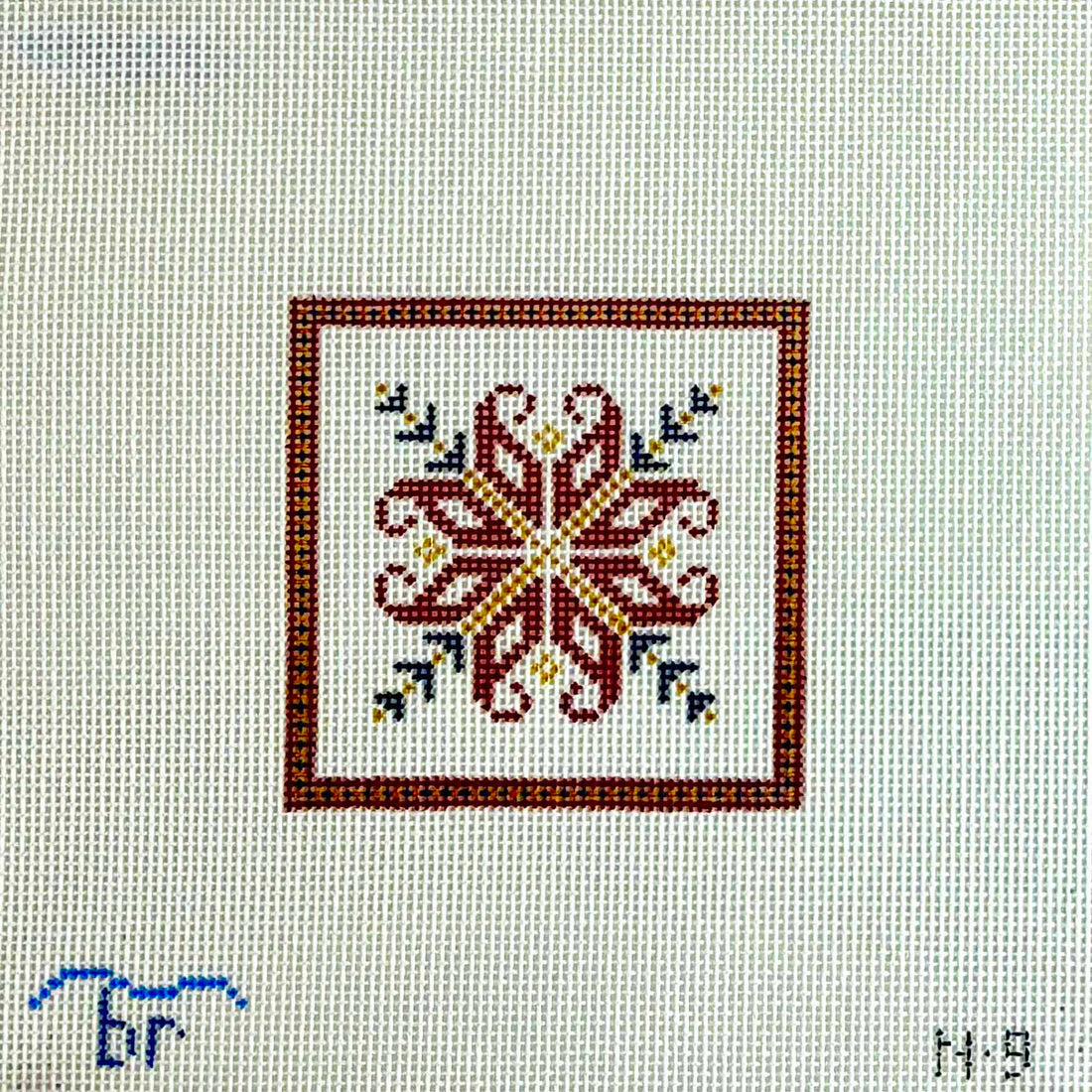 N9- Nordic Square Red/Blue