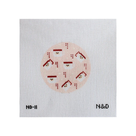 Pink Santa Mug Round Ornament by Nash & Daughters