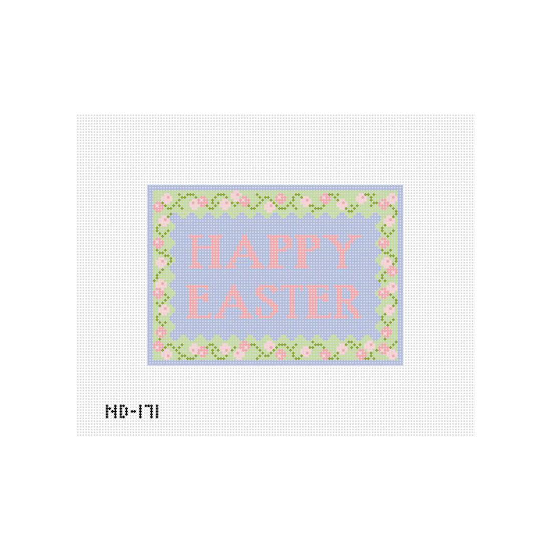 Happy Easter Sign Needlepoint Canvas