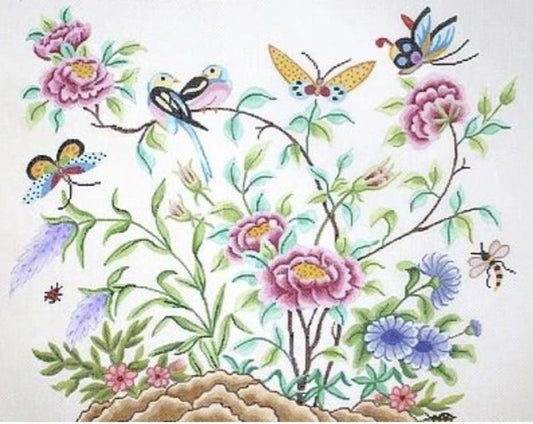 Chinese Birds, Butterflies & Peonies by Kate Dickerson