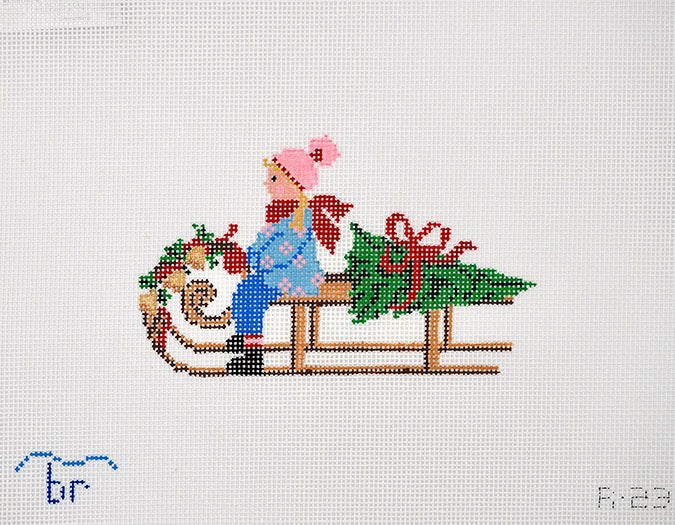 R23 - Festive Sled Girl