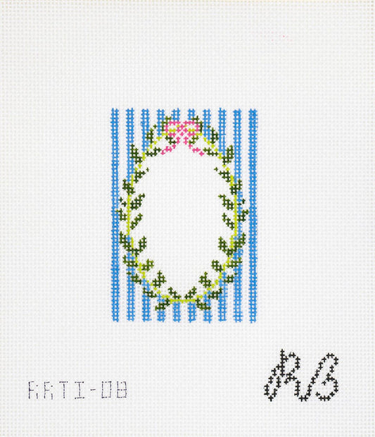Striped Wreath by Rachel Barri