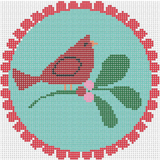 Red Scallop Cardinal by The Collection Designs