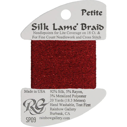 Silk Lame' Braid - Dark Red SL09