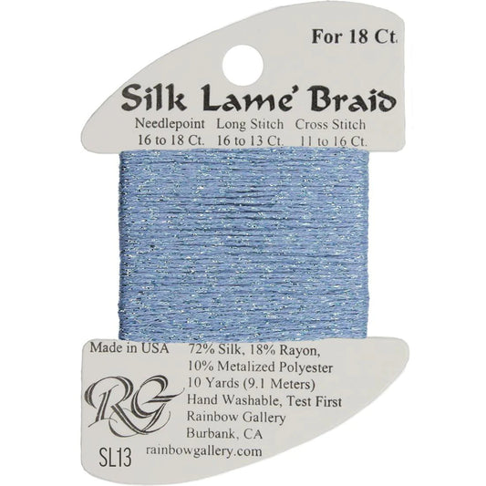 Silk Lame' Braid - Sky Blue SL13