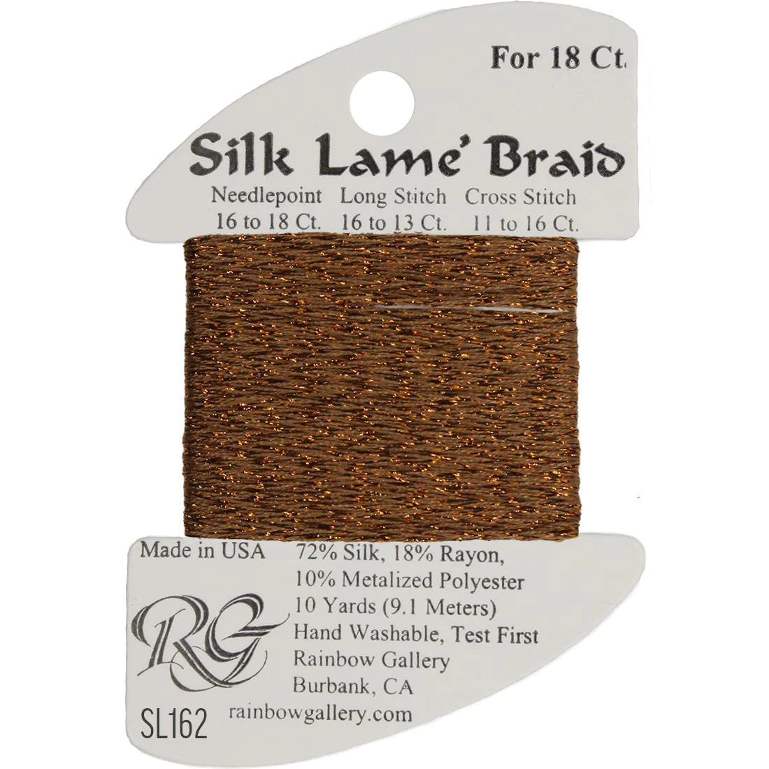 Silk Lame' Braid - Hazel SL162
