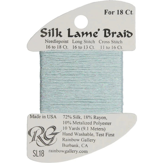 Silk Lame' Braid - Surf Blue SL18