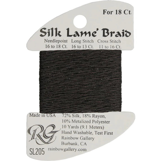 Silk Lame' Braid - Gargoyle SL205