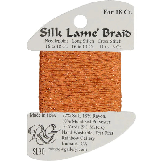 Silk Lame' Braid - Orange SL30