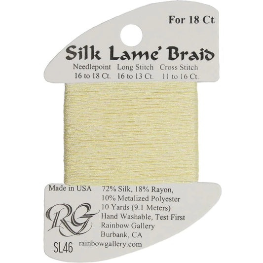 Silk Lame' Braid - Lemon Mist SL46