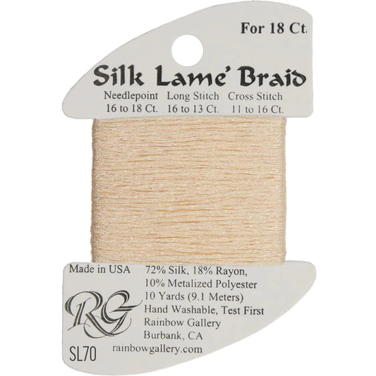 Silk Lame' Braid - Light Peach SL70