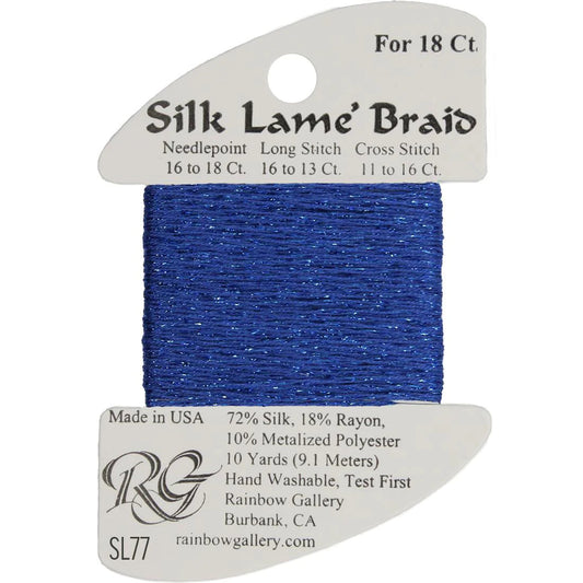 Silk Lame' Braid - Royal Blue SL77