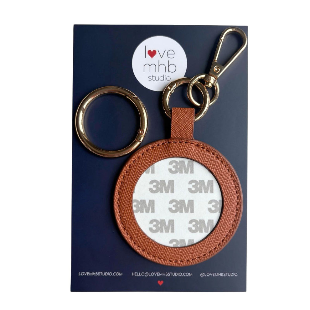 Self Finishing Leather Charm (Round)