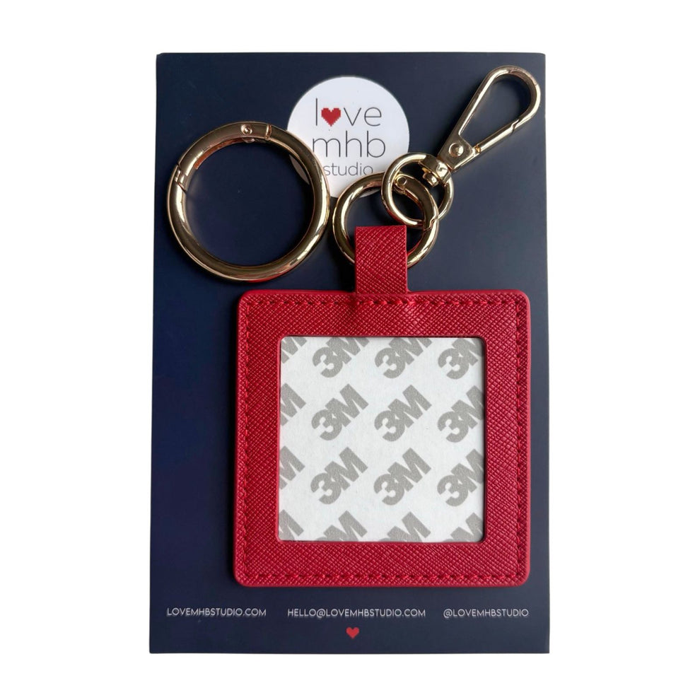 Self Finishing Leather Charm (Square)