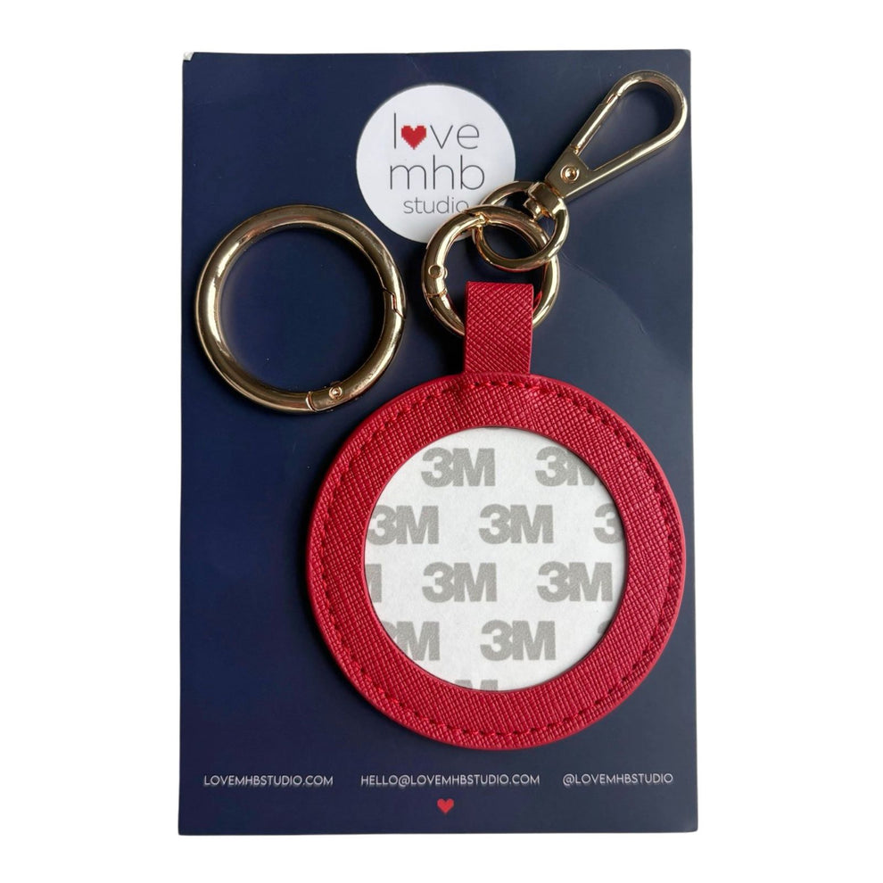 Self Finishing Leather Charm (Round)