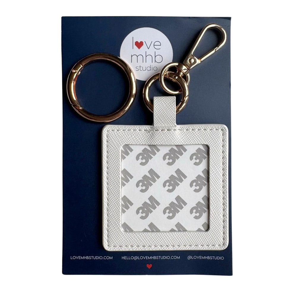 Self Finishing Leather Charm (Square)