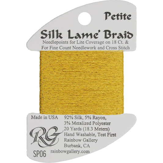Petite Silk Lame' Braid Yellow - SP06