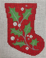 AL-086 - Holly Leaf Mini Stocking