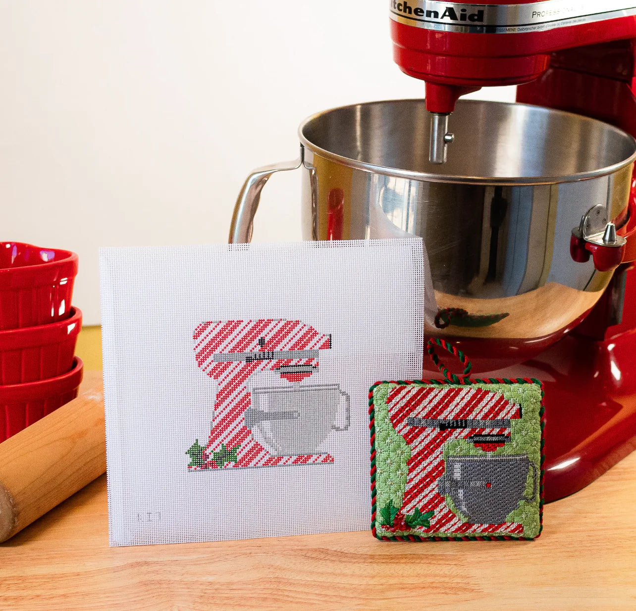 Candy Cane Stripe Mixer by The Collection Designs