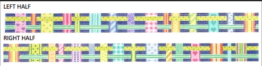 BL-02 Belt Woven Ribbons multi bright on navy