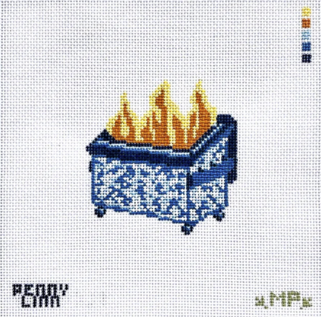 Chinoiserie Dumpster Fire by Penny Linn