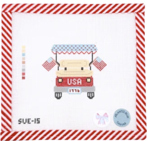 USA Golf Cart by The Stitching Sue
