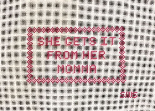 She Gets It From Her Momma by Stitching with Stacey