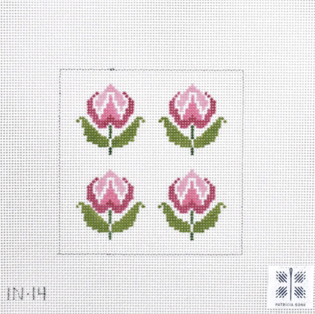 Four Roses, pink insert by Patricia Sone