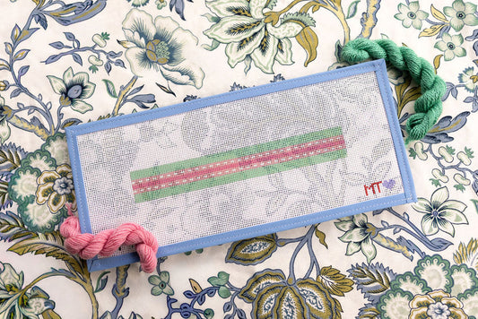 Beginner Dash Keyfob in Pink & Green by The Painted Stitch