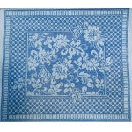 13 Count Damask Long Pillow/ Footstool- Wedgewood