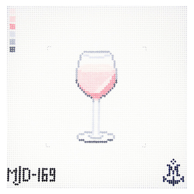 Glass of Rosé by Morgan Julia Designs