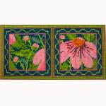 W- Pink Echinacea Needle Case