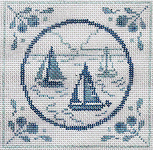 PLD Designs SAIL BOATS IN BLUES
