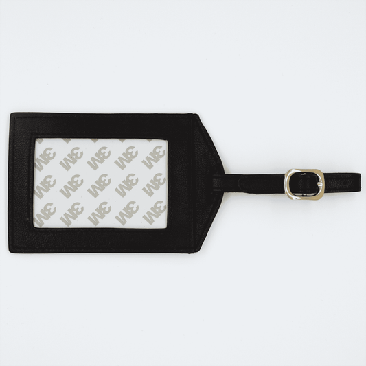 Planet Earth Leather Luggage Tag