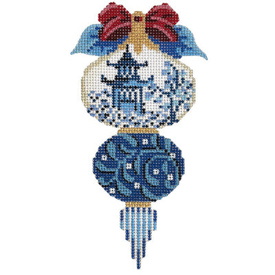 China Blue Toile Ornament