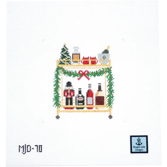 Christmas Bar Cart by Morgan Julia