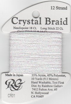 Crystal Braid - White Pearl CR01