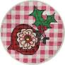 Pink Gingham Ornament
