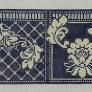 Navy Damask Needle Case