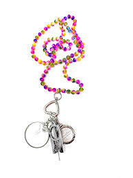 Up Up Chatelaine - Rainbow Beads by Victoria Whitson