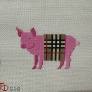 The Collection Froopy Designs FD528 Pig in a B Plaid Blanket