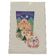 Xmas Stocking Gingerbread by Doolittle Stitchery