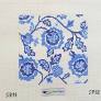 Blue & White Floral by Susan Battle Needlepoint