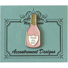 Accoutrement Designs Needle Minder Rose All Day Bottle