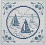 PLD Designs SAIL BOATS IN BLUES