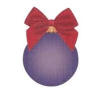 Classic Glass Ornament, Purple by Pepperberry Designs