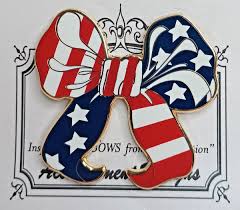Accoutrement Designs Needle Minder Red White and Blue Bow