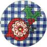 Blue Gingham Ornament