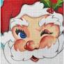 Winking Santa by Raymond Crawford