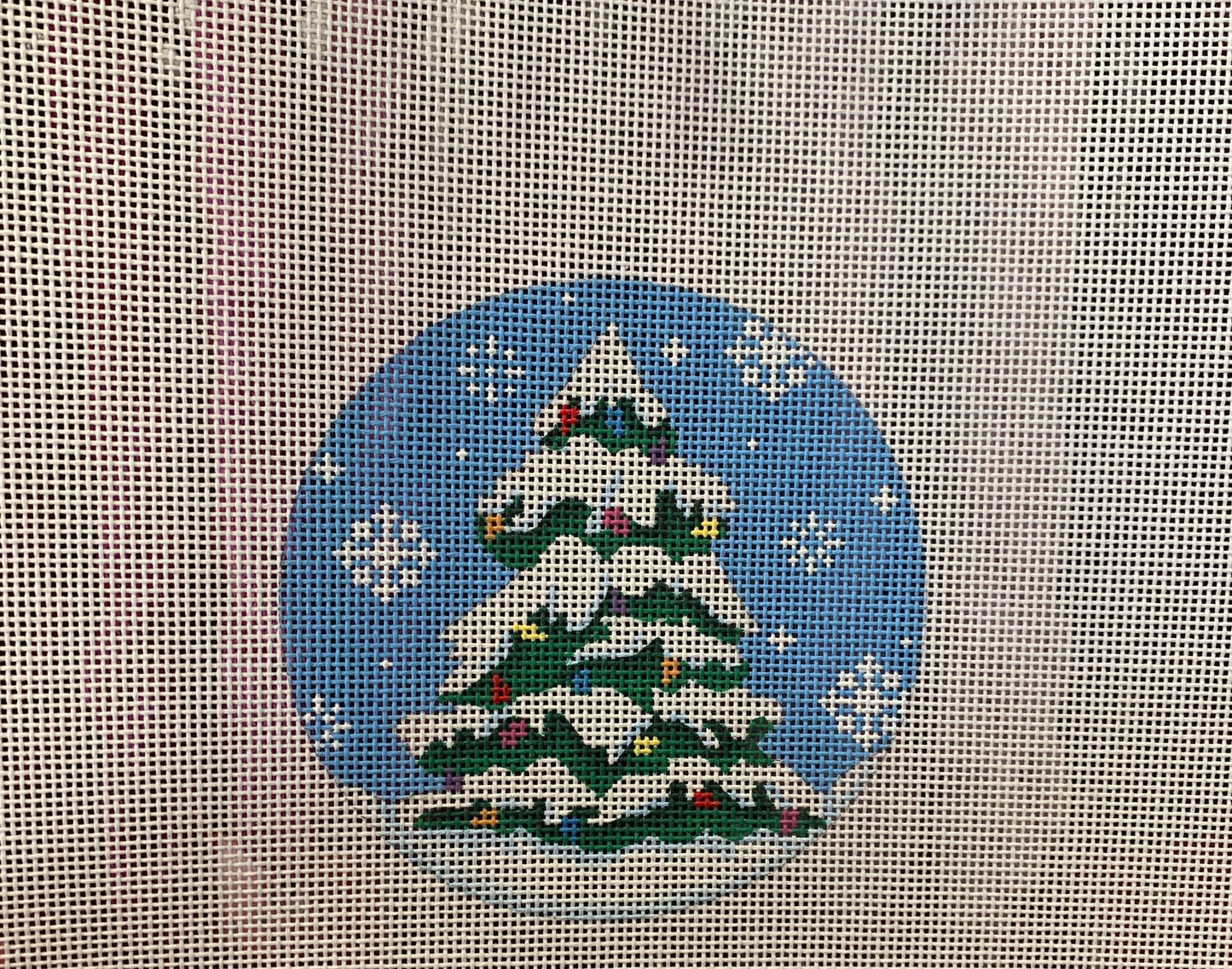 Snow Tree with Lights by Pepperberry TR01